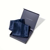 Midnight Blue Silk Pillowcase from Drowsy