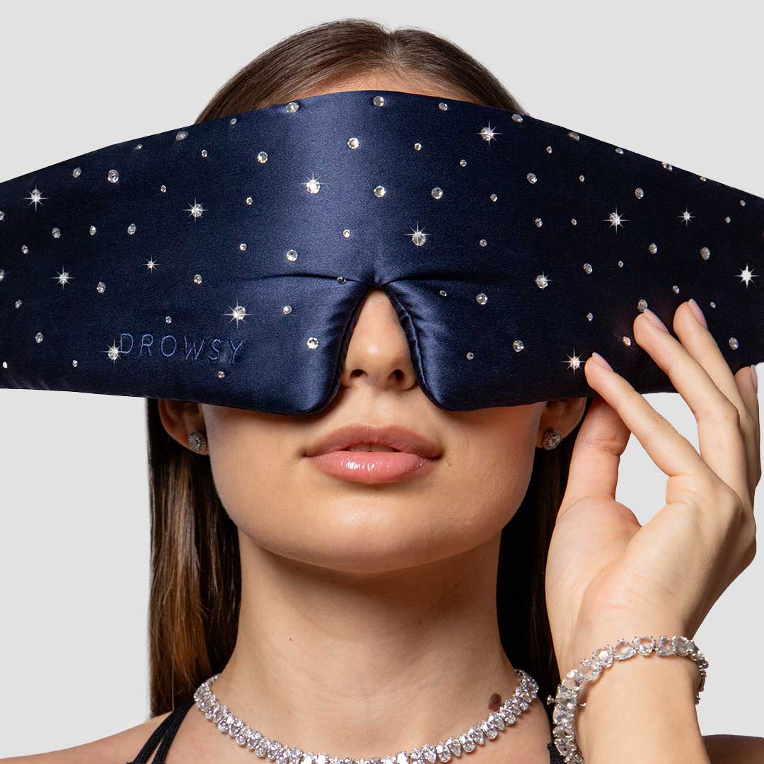 Silk Sleep Eye Mask Crystals by Swarovski® from Drowsy