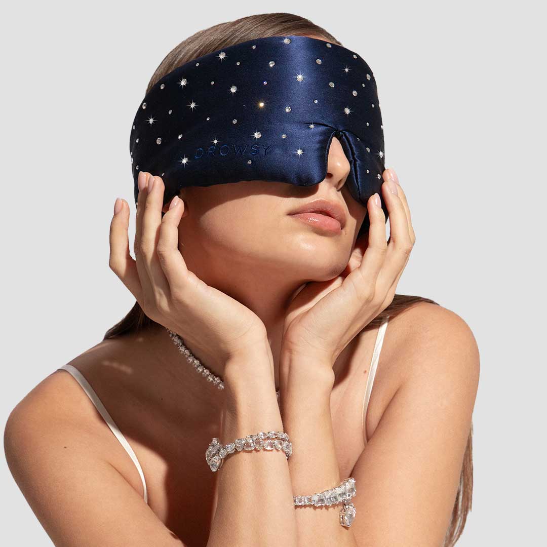 Silk Sleep Eye Mask Crystals by Swarovski® from Drowsy