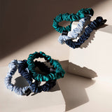 Skinny Scrunchie Set -  Blue & Green Shades from Drowsy