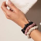 Skinny Scrunchie Set - Rose, Dusty, Black from Drowsy