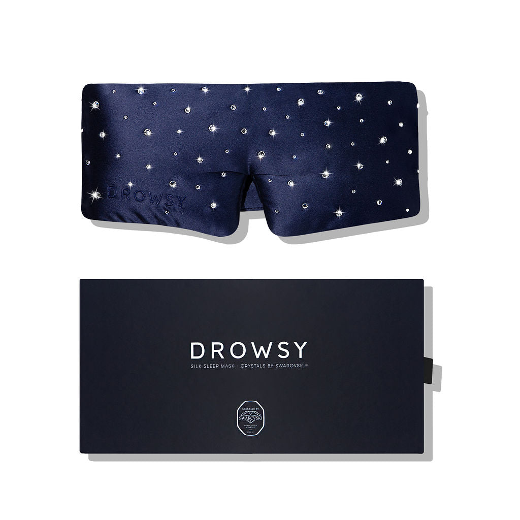 Silk Sleep Eye Mask Crystals by Swarovski® from Drowsy