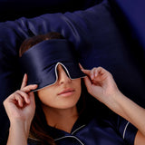 Midnight Blue Silk Pillowcase from Drowsy