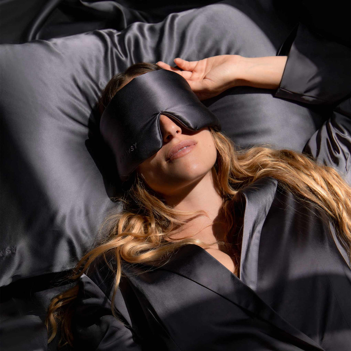 Moonlight Shadow Silk Pillowcase from Drowsy