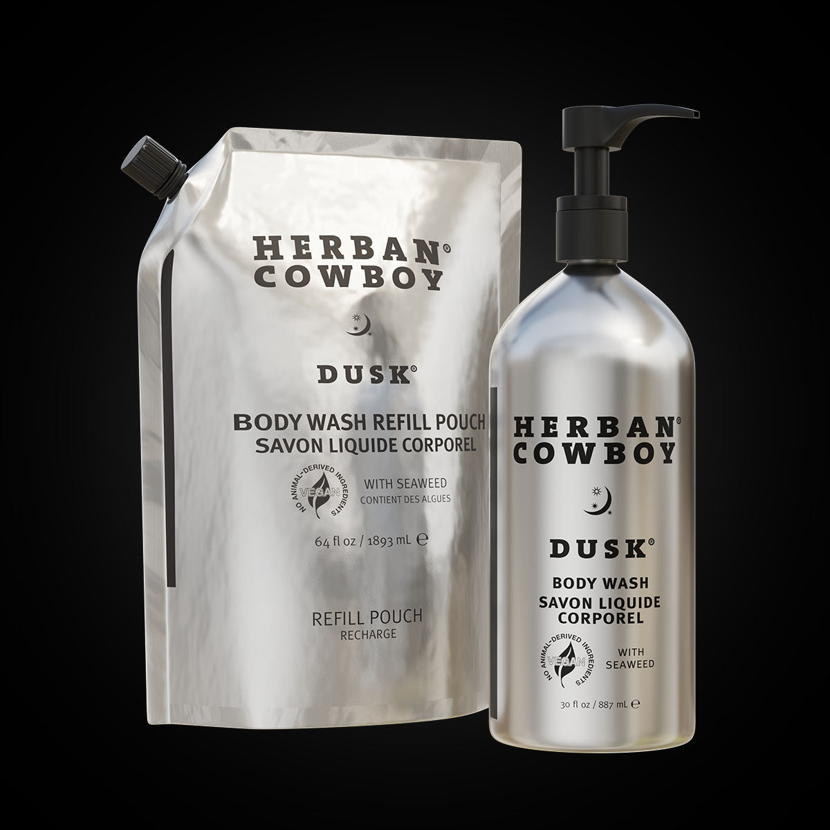 Body Wash Pump & Pouch from Herban Cowboy