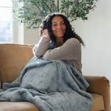 PATTERNED FAUX FUR THROW BLANKETS From Saranoni