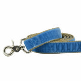 Dusty Blue Swiss Velvet Leash from 2 Hounds Design