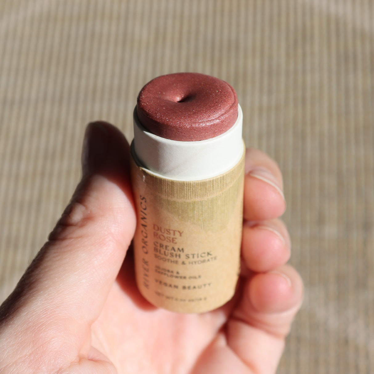 Creamy Vegan Blush Stick - Dusty Rose from River Organics