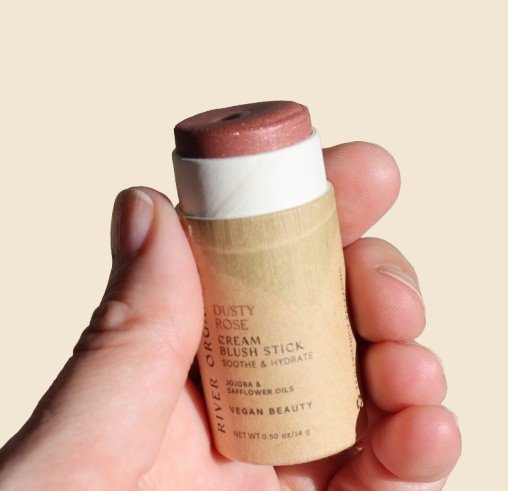 Creamy Vegan Blush Stick - Dusty Rose from River Organics