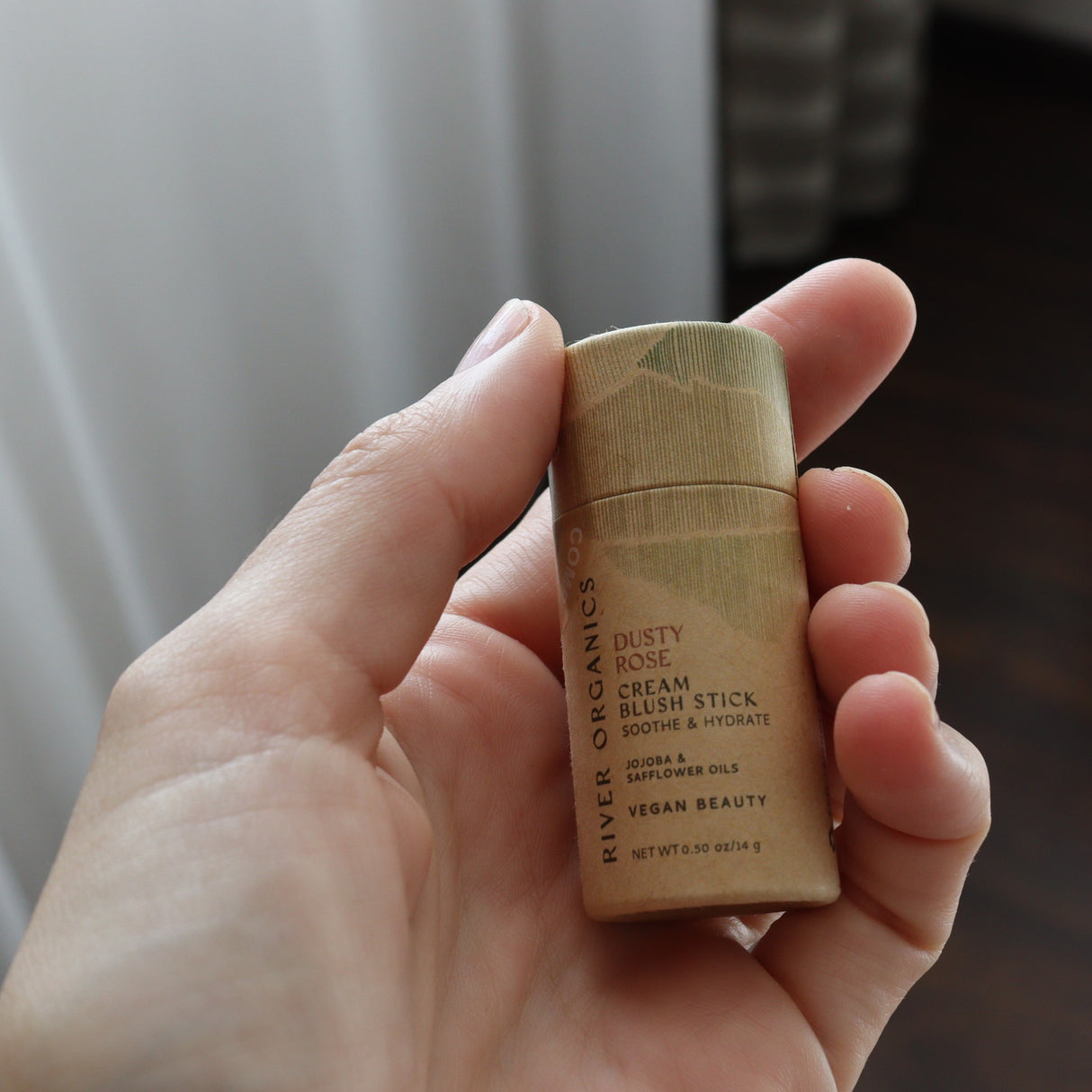 Creamy Vegan Blush Stick - Dusty Rose from River Organics