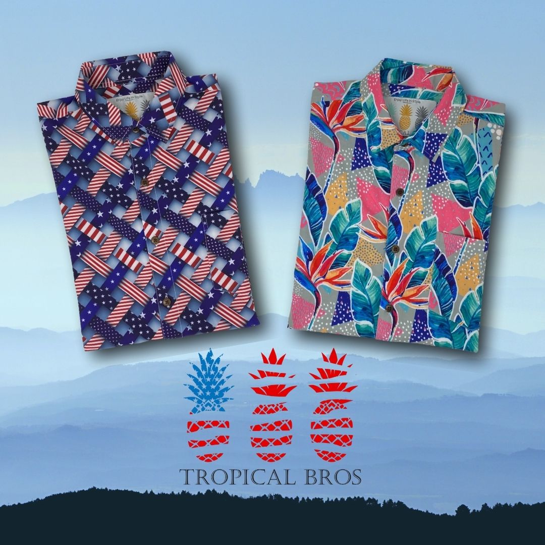 Super Stretch - Freedom Friday Hawaiian Shirt from Tropical Bros