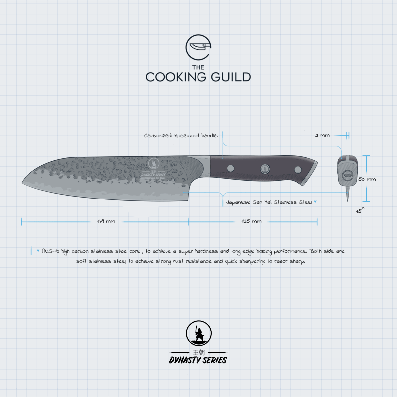 Dynasty Series Santoku From The Cooking Guild