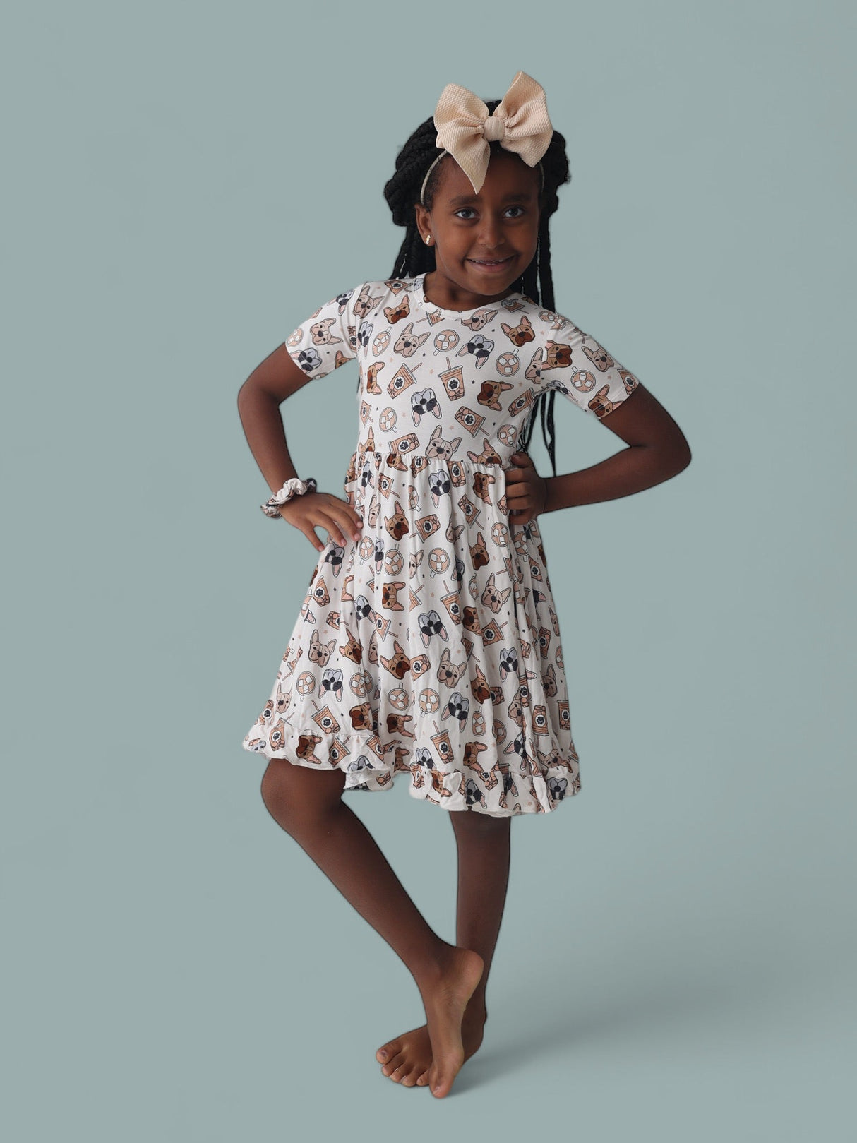 EXCLUSIVE PUP CUPS DREAM RUFFLE DRESS from DREAM BIG LITTLE CO
