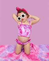CANDY CLOUDS DREAM SMOCKED TWO PIECE SWIM SUIT from DREAM BIG LITTLE CO