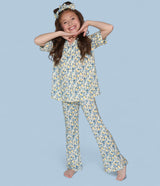 VINTAGE CITRUS TOILE DREAM GIRL'S FLARE SET from DREAM BIG LITTLE CO
