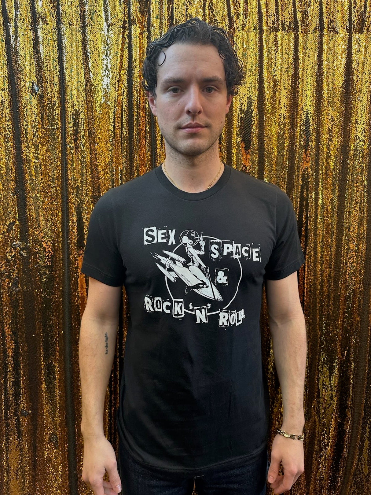 Any Old Iron Men's Sex Space & Rock N' Roll T-Shirt from Any Old Iron