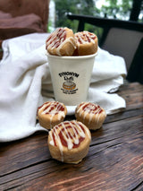Realistic CINNAMON BUNS Wax Melts | Wax Embeds for Candles | Fake Food | 6 oz From Eartherella Soap & Candle Co.