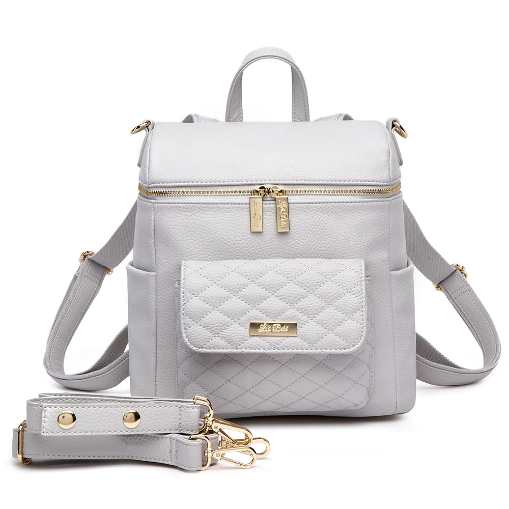 Petit Monaco Diaper Bag | Stone Grey From Luli Bebé