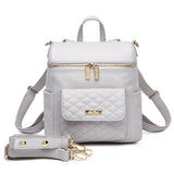Petit Monaco Diaper Bag | Stone Grey From Luli Bebé