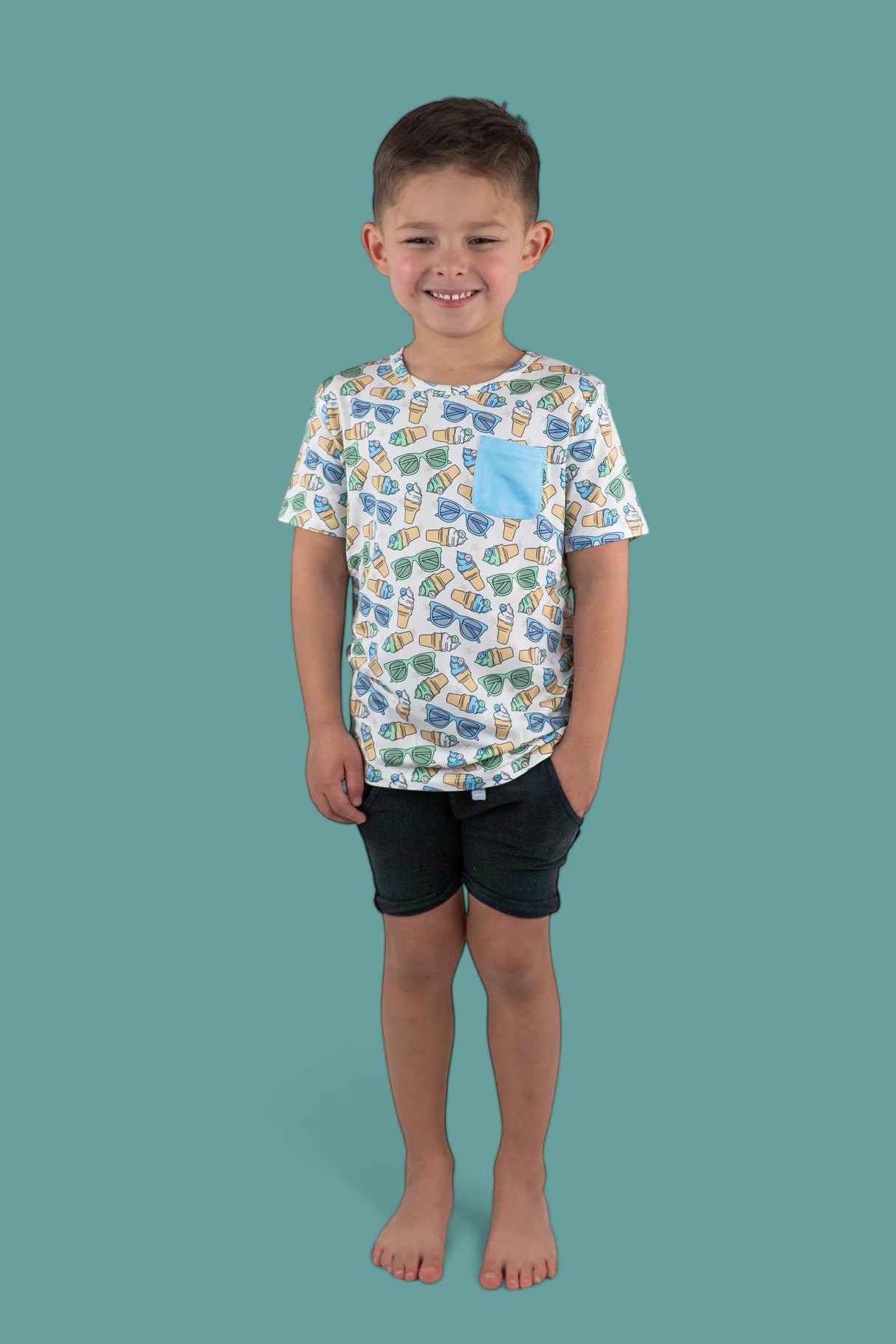 COOL SUMMER DREAM POCKET TEE from DREAM BIG LITTLE CO