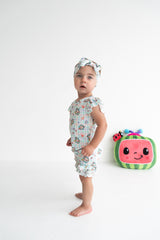 Dream Big Little Co x CoComelon SPRINGTIME MELON DREAM RUFFLE SHORTS from DREAM BIG LITTLE CO