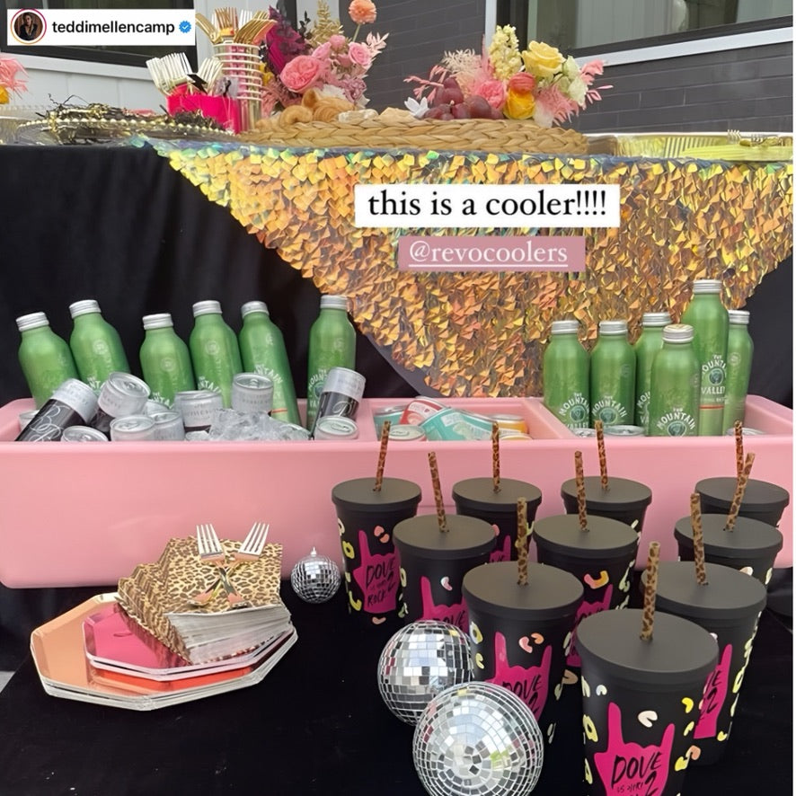 REVO Party Barge Cooler™ | Pink Coral From REVO COOLERS, LLC