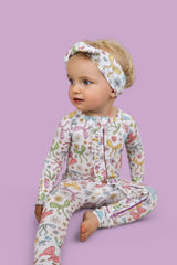 BOW GARDEN DREAM RUFFLE ROMPER from DREAM BIG LITTLE CO