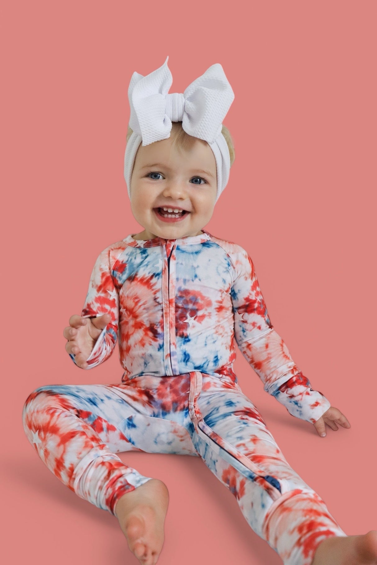 STARRY TIE DYE DREAM ROMPER from DREAM BIG LITTLE CO