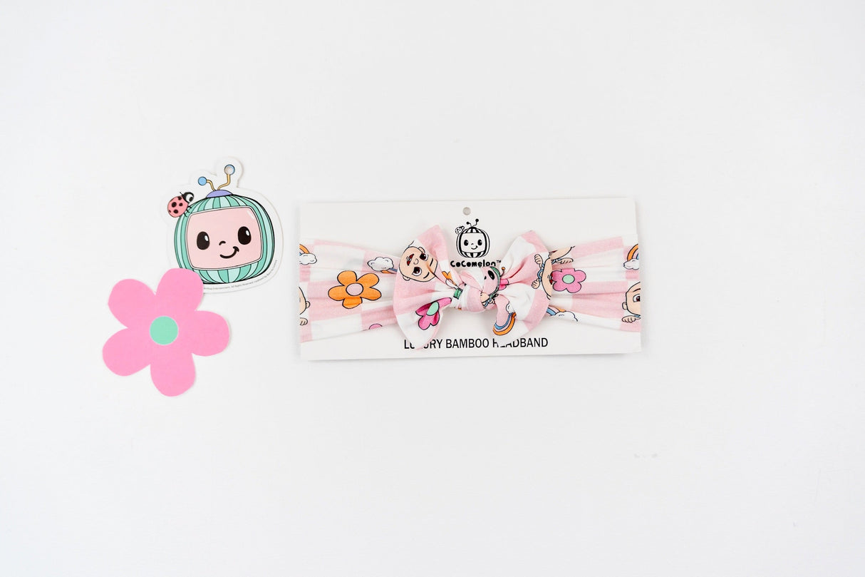 Dream Big Little Co x CoComelon JJ RAINBOW CHECKERS DREAM BOW from DREAM BIG LITTLE CO