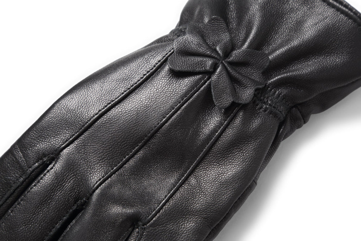 Reed Women's Genuine Leather Warm Lined Driving Gloves - Imported From Reed Leather