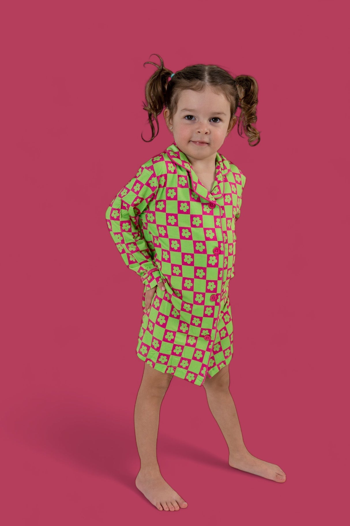 WILD DAISY CHECKERS GIRL'S DREAM GOWN from DREAM BIG LITTLE CO