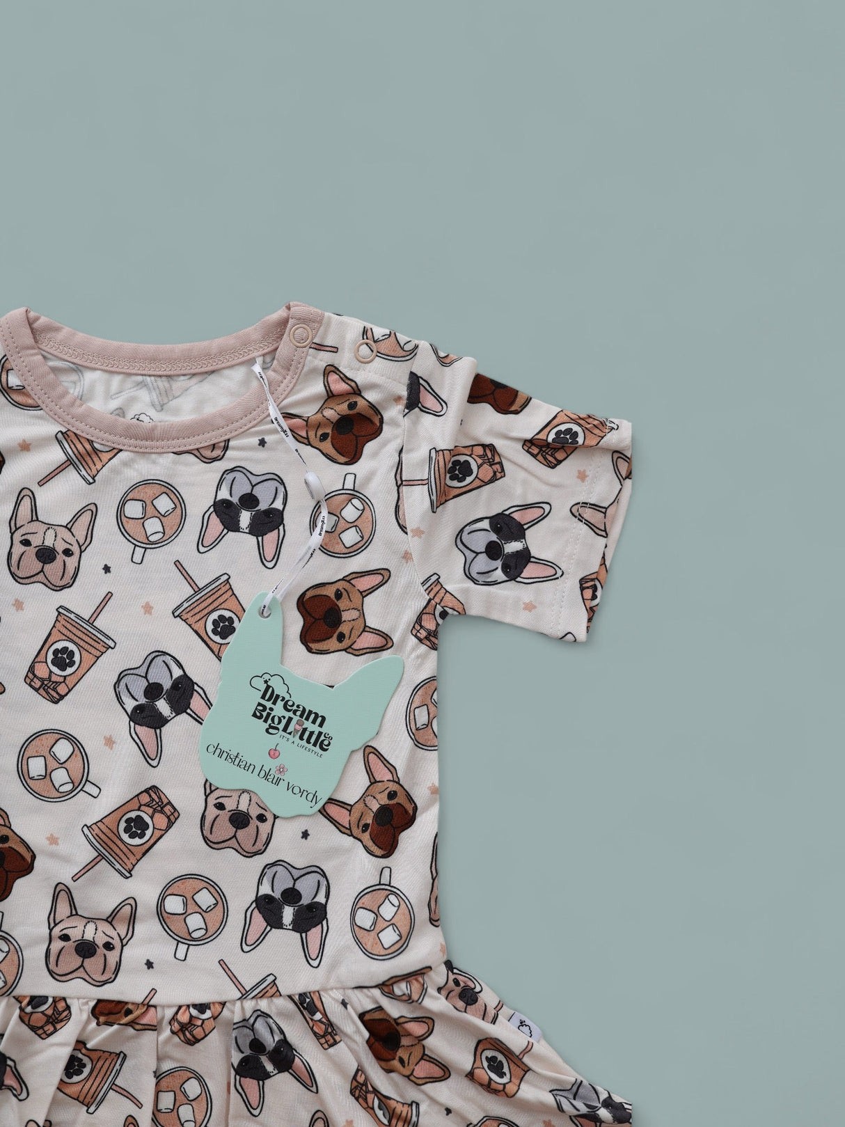 EXCLUSIVE PUP CUPS DREAM BODYSUIT DRESS from DREAM BIG LITTLE CO