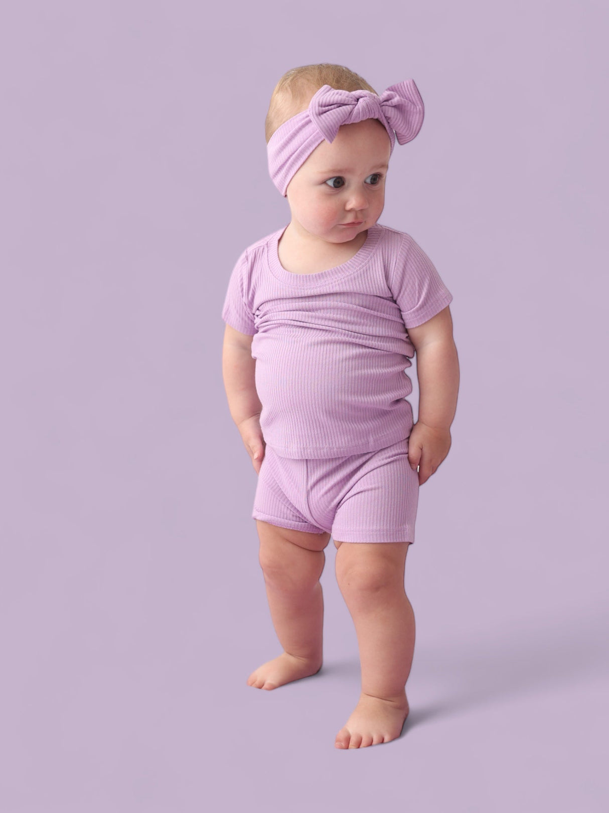 AMETHYST RIB DREAM SHORT SET from DREAM BIG LITTLE CO
