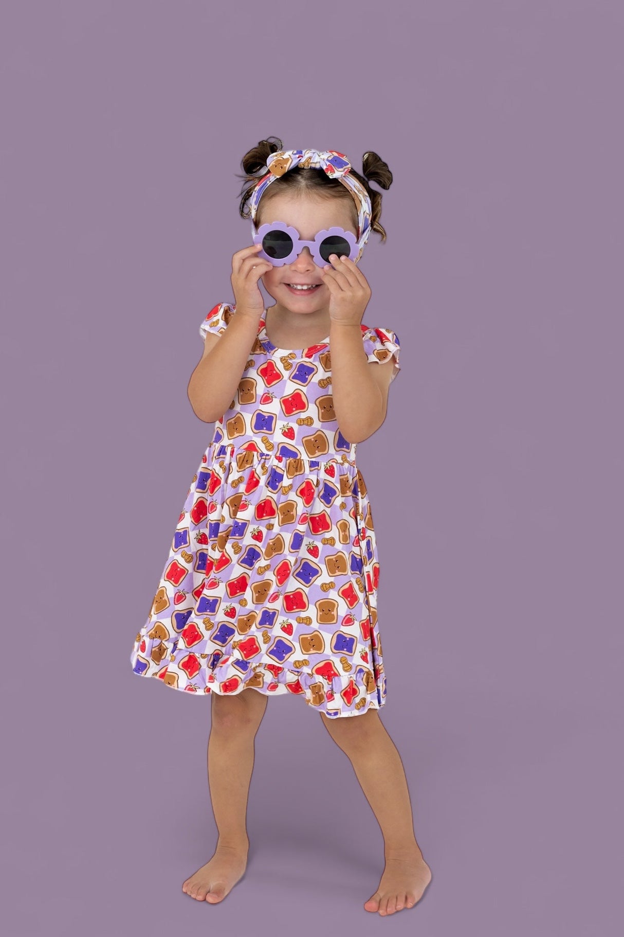 EXCLUSIVE PEANUT BUTTER JELLY TIME DREAM RUFFLE DRESS from DREAM BIG LITTLE CO