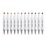 Double-Ended Alcohol Markers 12 Floral Colors from KINGART