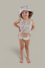 SANDY SHORES DREAM SMOCKED TWO PIECE SWIM SUIT from DREAM BIG LITTLE CO