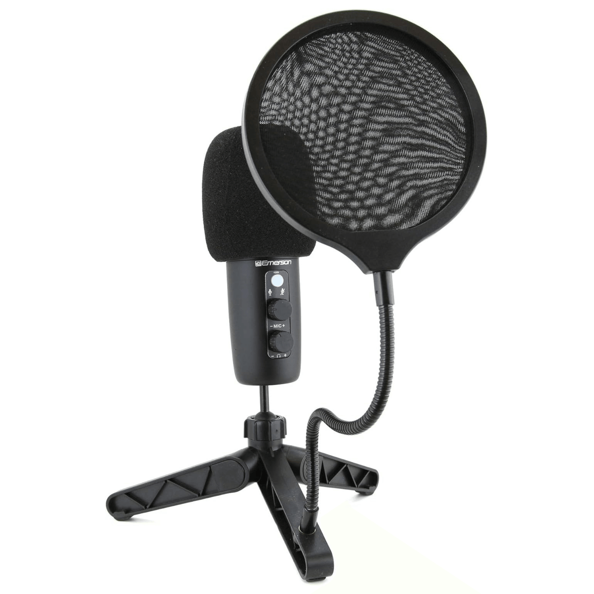 Emerson USB Gaming and Streaming Condenser Microphone with LED Lighting from Jupiter Gear Home