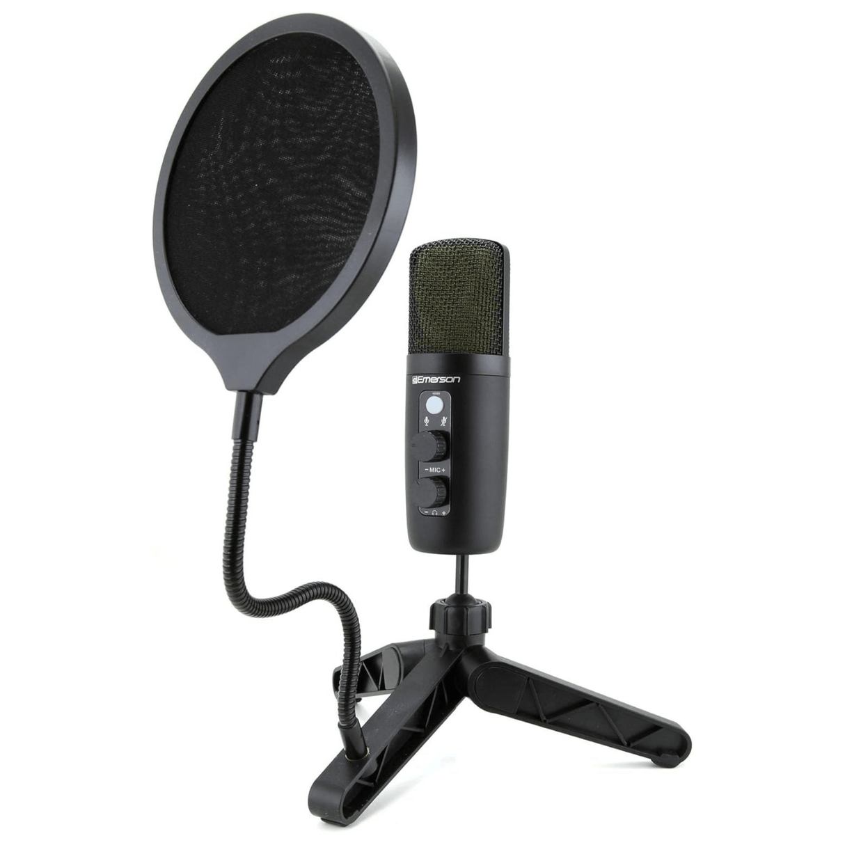 Emerson USB Gaming and Streaming Condenser Microphone with LED Lighting from Jupiter Gear Home