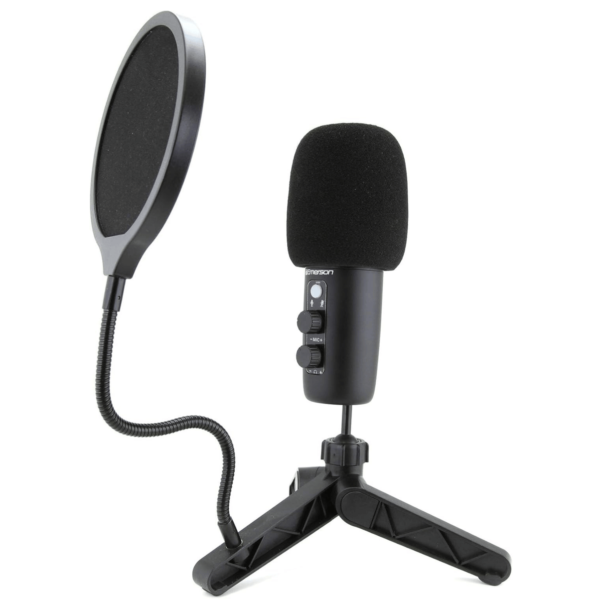Emerson USB Gaming and Streaming Condenser Microphone with LED Lighting from Jupiter Gear Home