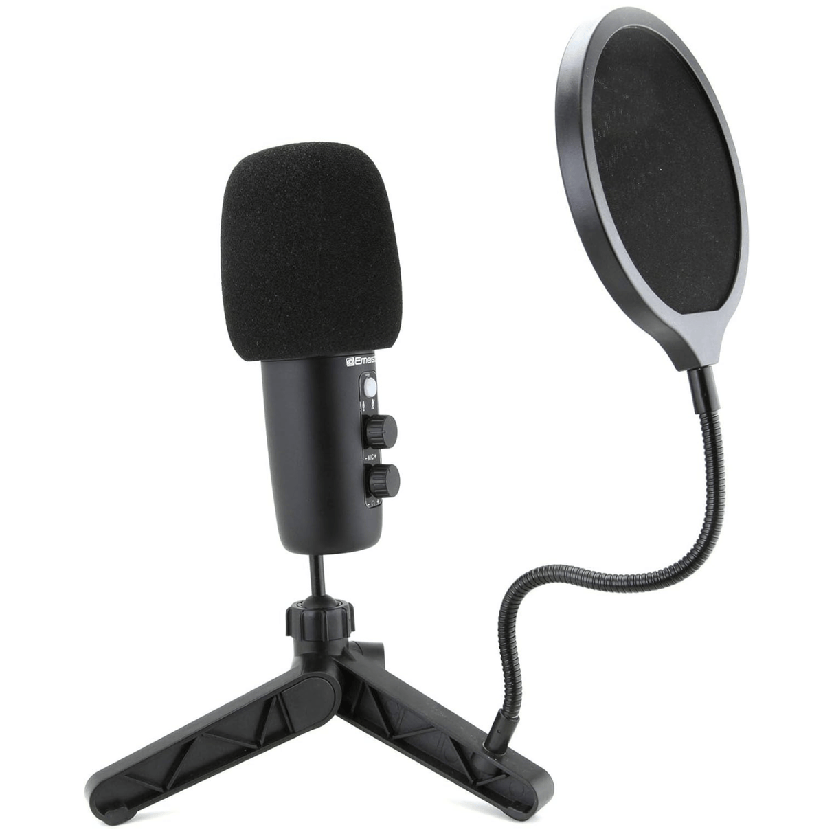 Emerson USB Gaming and Streaming Condenser Microphone with LED Lighting from Jupiter Gear Home