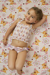 BLOSSOMIN’ BUTTERFLY DREAM SMOCKED TANKINI TWO PIECE SWIM SUIT from DREAM BIG LITTLE CO