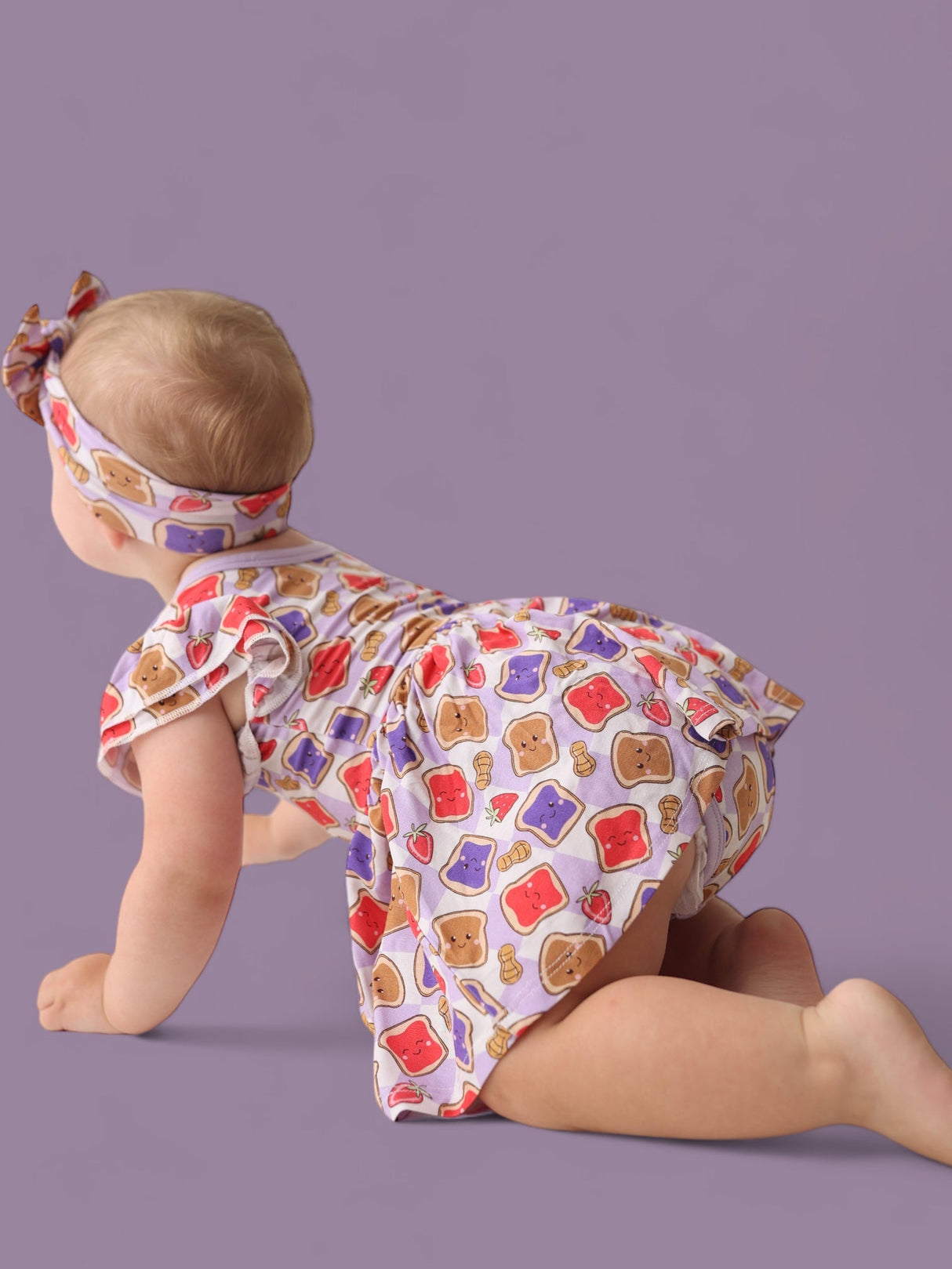 EXCLUSIVE PEANUT BUTTER JELLY TIME DREAM CAP SLEEVE BODYSUIT DRESS from DREAM BIG LITTLE CO