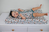 EXCLUSIVE ALL ABOARD DREAM CHANGING PAD COVER from DREAM BIG LITTLE CO