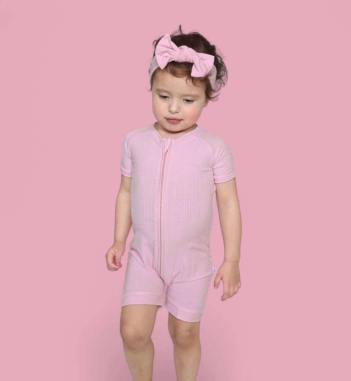 PINK ROSE RIB SHORTIE from DREAM BIG LITTLE CO