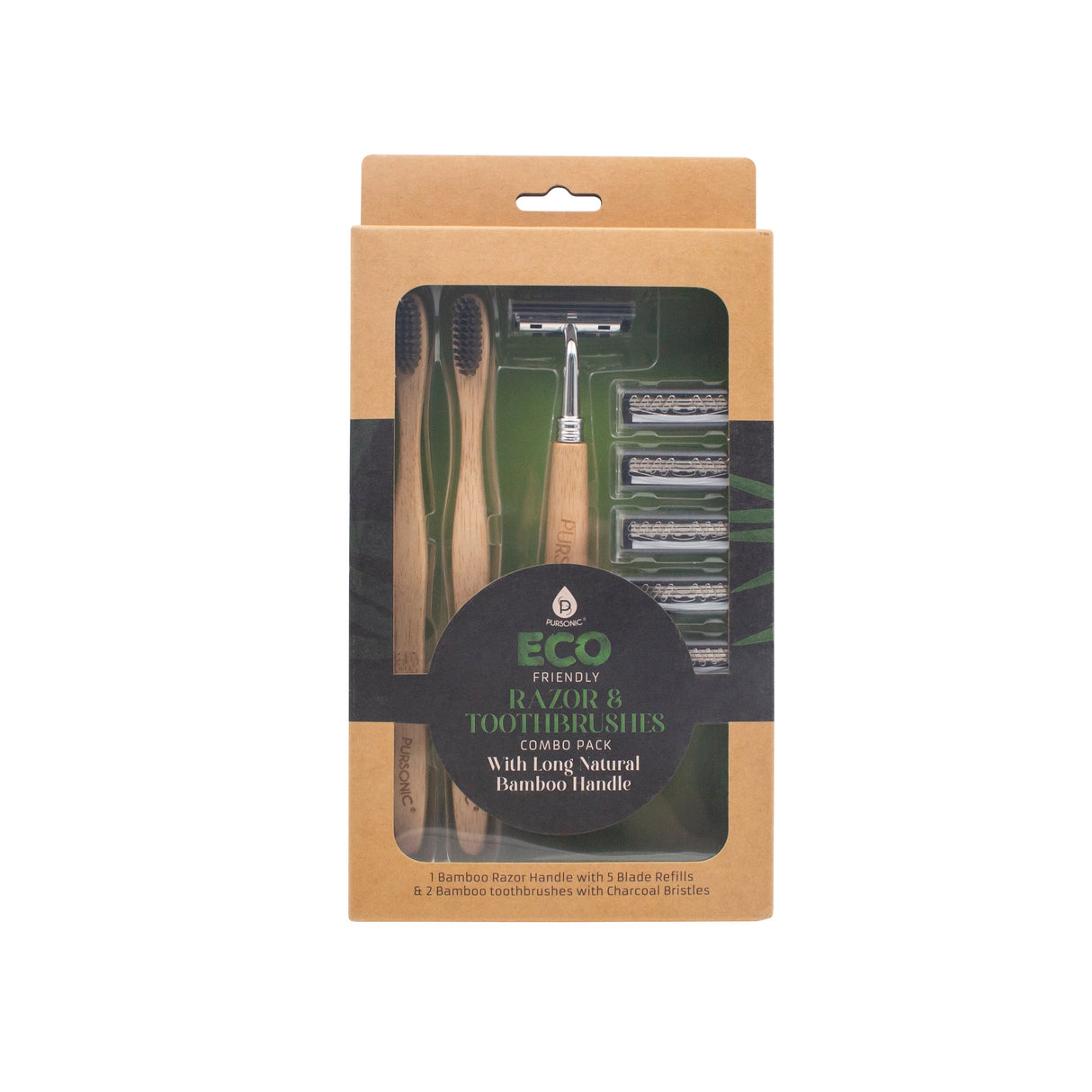 Eco Friendly Razor & Toothbrushes Combo Pack from Pursonic