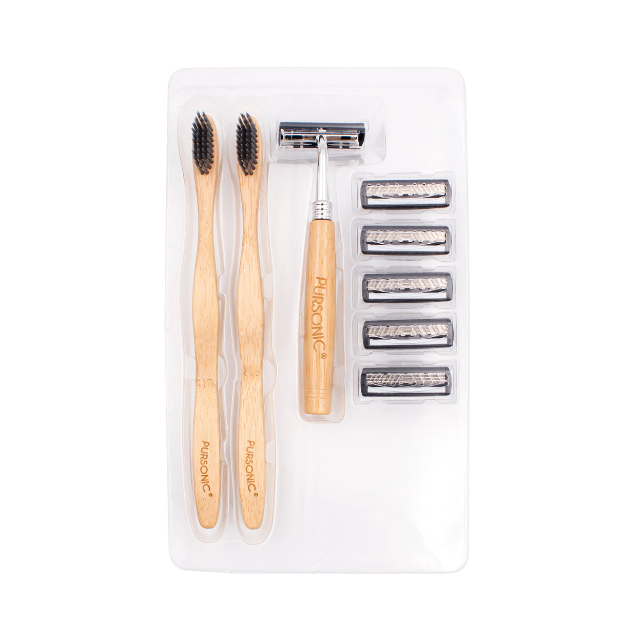 Eco Friendly Razor & Toothbrushes Combo Pack from Pursonic