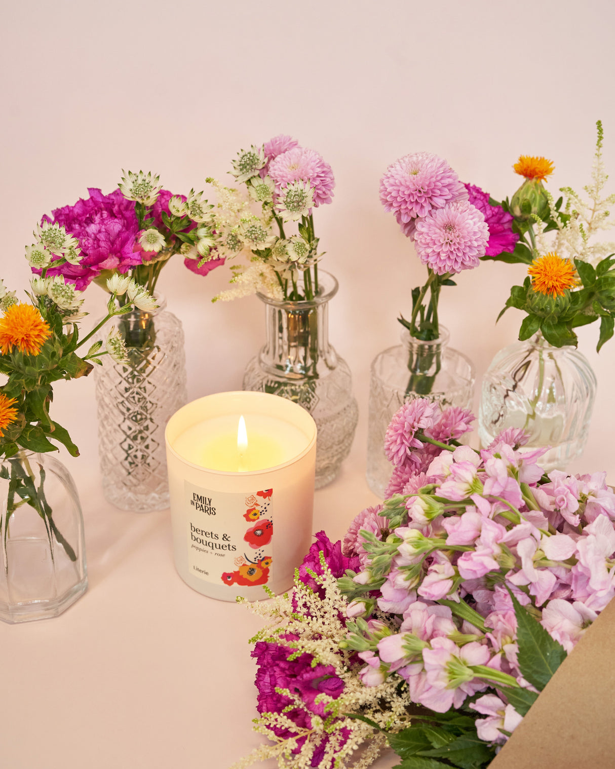 Berets & Bouquets Literie Candles