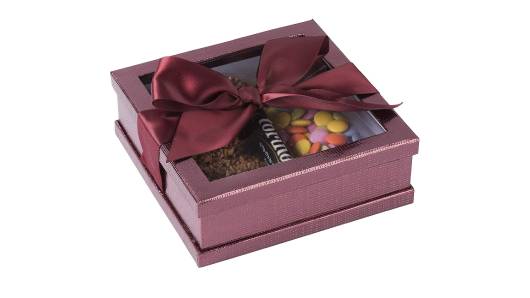 Purple Gift Box With Snap Closure 6 Pack 5.9"X5.9"X1.8" from Hammont