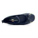 Miss Emma Flat in Black Glitter - Kids from Yosi Samra