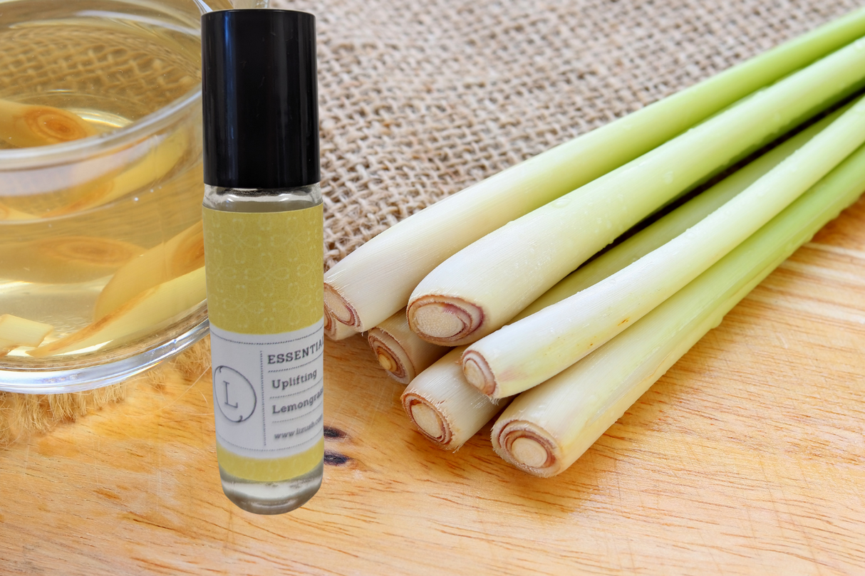 Essential Oils Roll-On with Crystals - set of 5 from Lizush